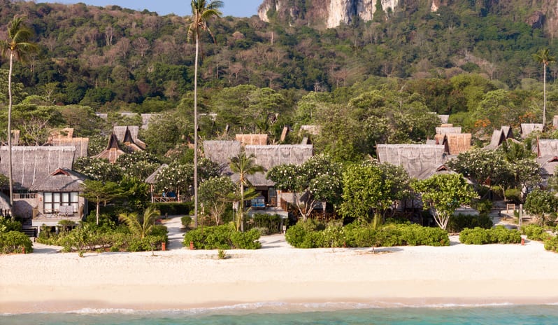 SAii PhiPhi Island Village Beachfront Junior Suite King Bed Beach and Island View